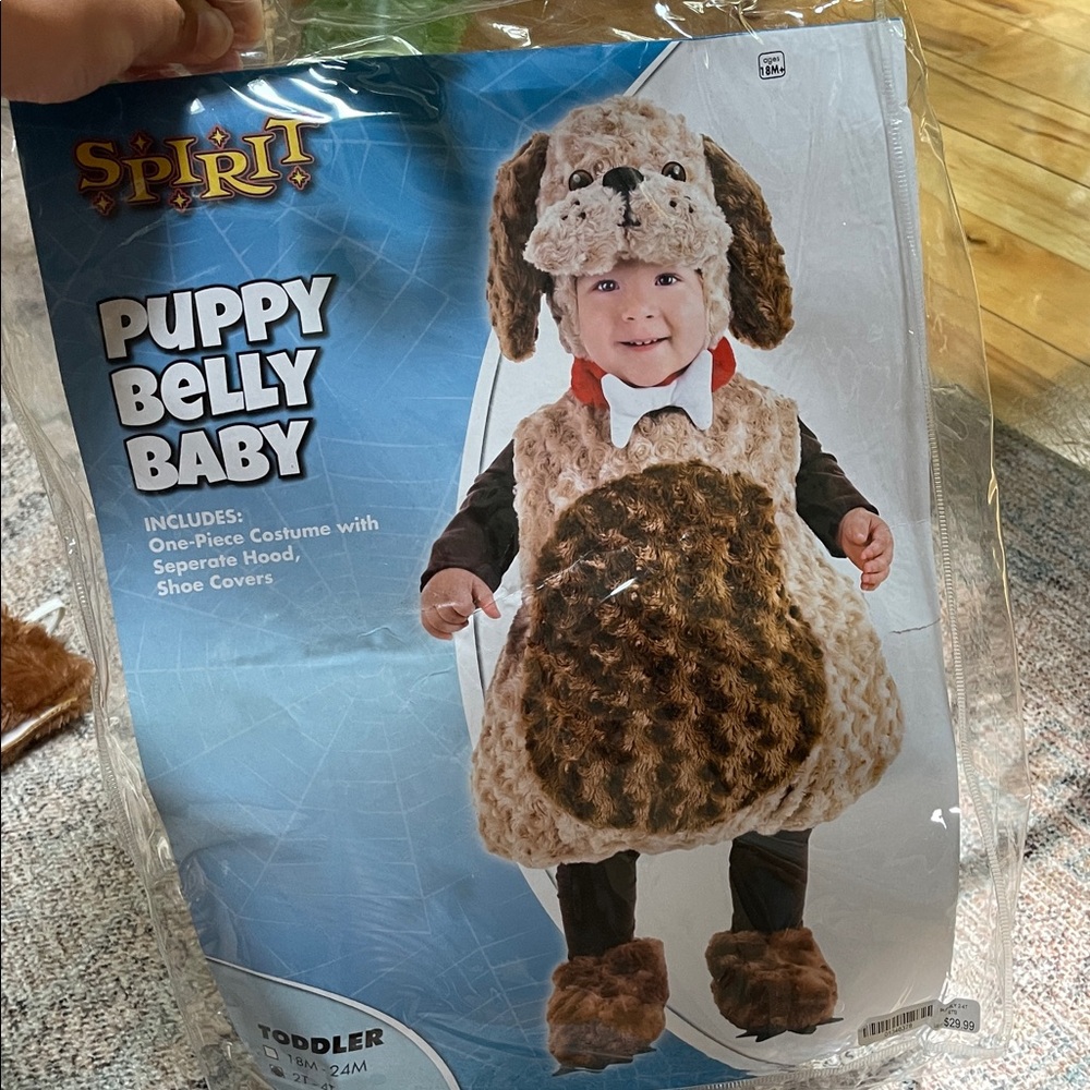 Spirit Puppy Belly Baby Toddler Costume 2-4T